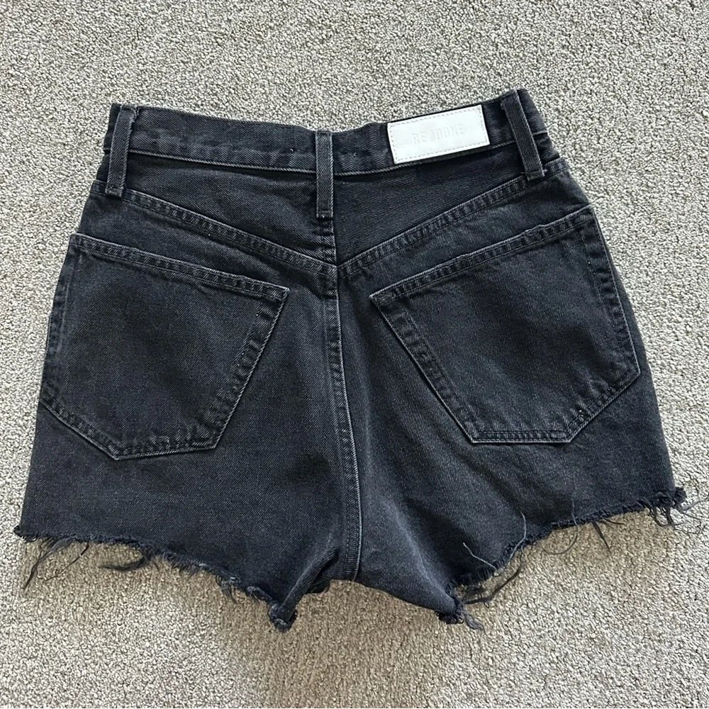 RE/DONE 50s‎ Cutoff Shorts High Waist in Black Size 26